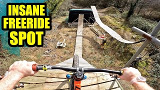 RIDING THIS INSANE FREERIDE MTB SLOPESTYLE SPOT!