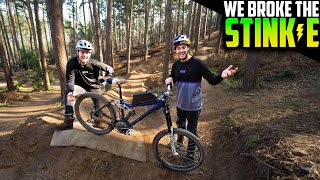 RIDING AND PUSHING THE STINK-E TO DESTRUCTION!!