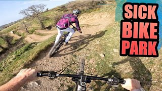 HUGE JUMPS AND FULL SPEED MTB TRAILS AT THIS...