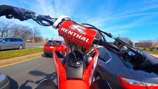 FIRST STREET RIDE ON MY 2022 CRF450R!! *CHEST...