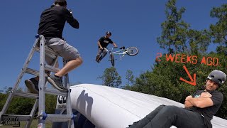 RETURNING TO THE SET UP THAT DAMAGED HIS SHOULDER!