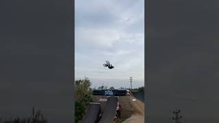 Backflip tail whip - HUGE JUMP!  #shorts