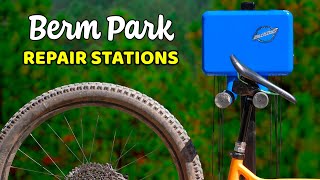 Installing Bike Repair Stations at Berm Park