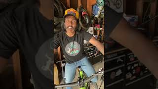 He “fixed” his squeaky bike.