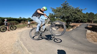 RIDING A BRAND NEW PUMP TRACK!!! -...