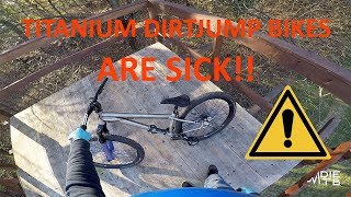 I'm riding a Titanium bike on my jumps!