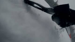 Leah skiing Ambush in low visibility  | 2019...