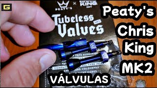  UNBOXING Válvulas tubeles bici  Peaty's x...