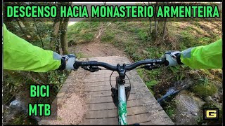 Descenso en bici hacia el monasterio de  la...