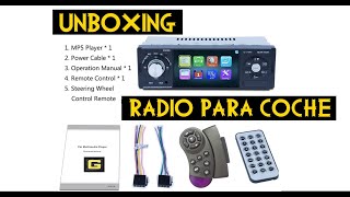 UNBOXING LSLYA Radio para Coche  Reproductor...