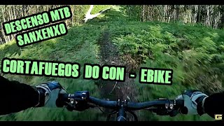 DESCENSO  en EBIKE  cortafuegos MONTE DEL CON ...