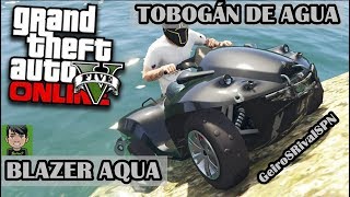 GTA 5 ONLINE/ carrera tobogán de agua /...