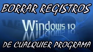 Como borrar el resgistro de programas en...