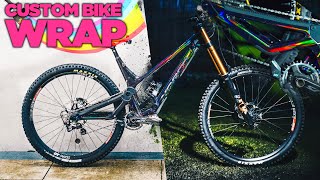 CUSTOM VINYL WRAPPING my Dream DOWNHILL Bike