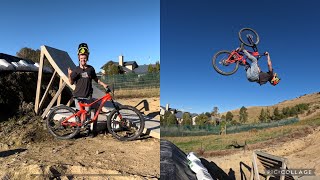 ENDURO BIKE VS MY JUMPS!! - CAN I BACKFLIP IT??