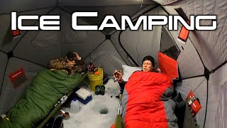 ICE CAMPING & FISHING ON LATE ICE - Green...