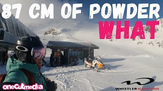 87cm of POWDER at Whistler    WHAT   onecutmedia