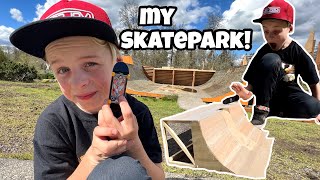 I Built a HalfPipe! My New BMX/Fingerboard...