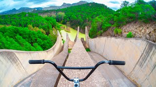 BMX RIDING DOWN ABANDONED OVERFLOW