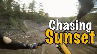 Chasing sunset down the Arkansas Hills Trails...