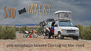 Syd and Macky -- two pro mountain bikers...