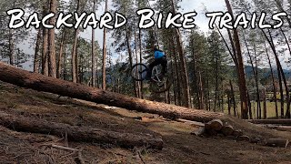Riding Some Homemade Backyard Bike Trails At...