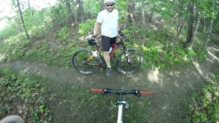 Biking Etobicoke Trail Adam and Yuri