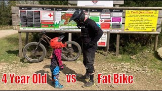 MTB RACE : Fat Bike vs 4 year old - The Re-Match!