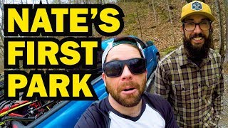 Nate's First Time riding Park | Bailey...
