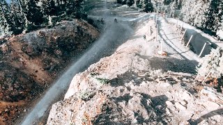 STEEP DOWNHILL FREERIDE IN WHISTLER BIKEPARK -...