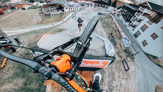 ME AND FABIO WIBMER  RIDING DH BIKES AT...