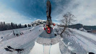 DIRTJUMP EN LA NIEVE A -5ºC !! // WHITE STYLE...