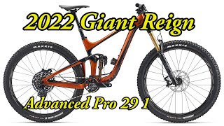 2022 Giant Reign Advanced Pro 29 1 Model -...