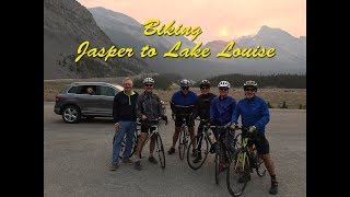 Road bike ride between Jasper and Lake Louise
