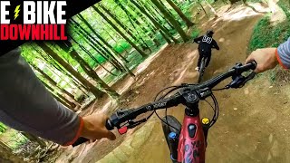 E-BIKE DOWNHILL RIDING ON FAST NEW JUMP TRACKS!!