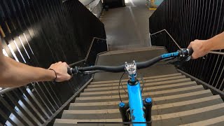 Riding Down 3 Flights of Stairs!! Almost Lost...