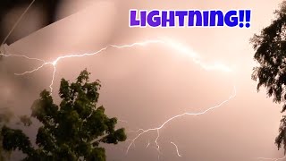 Lightning in Melbourne? Huge Bolts!! Rain and...