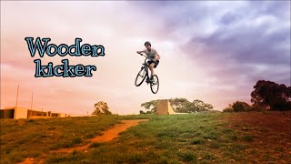 Jumping the wooden kicker!!