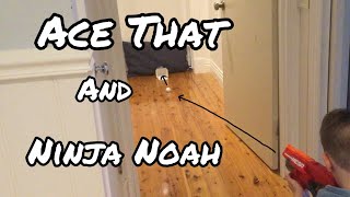 Golf ball trick shots with Ninja Noah