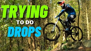 MTB  Noobs learning DROPS plus First Go On A...