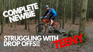 My First Time Riding DROPS [Mountain Bike...