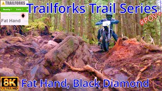 Trailforks Enduro DirtBike Riding, Fat Hand...