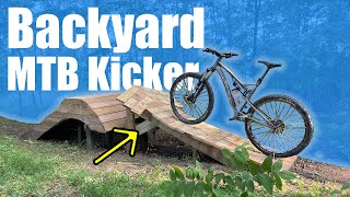 HUGE Backyard Mountain Bike Arrow Kicker Ramp...