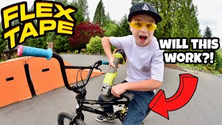 I Sawed My Bike in HALF! Does Flex Tape...