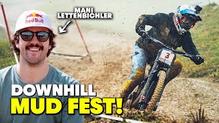 How is it THIS muddy!? Downhill Racing w/ Mani...