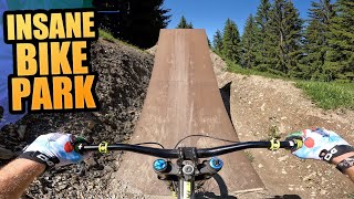 FULL SPEED AND HUGE JUMPS ON MY DOWNHILL BIKE...
