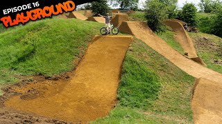 BUILDING AND RIDING A HUGE DIRT STEP DOWN!!...