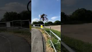 Fun fence gap ☀️..#mtb #biking #riding...