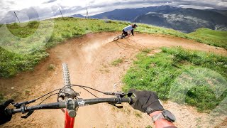 The perfect trail to start downhill mountain...