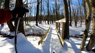 Cross Country Ski - Icy Conditions on the Rock...